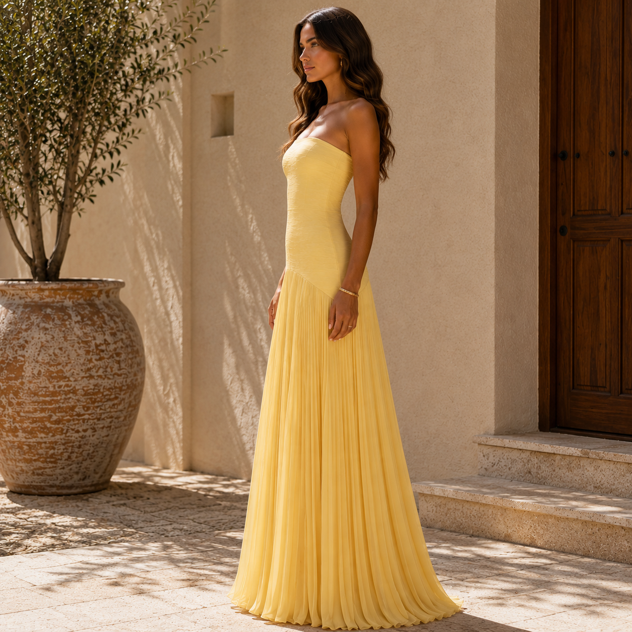 Vestido María | Elegancia Sofisticada que Estiliza con Delicadeza