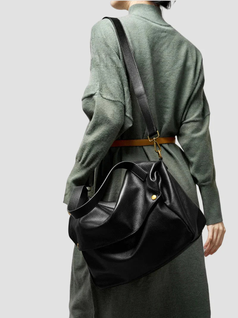 Bolso Atenea | Bolso retro de cuero, suave y minimalista, ideal para el día a día