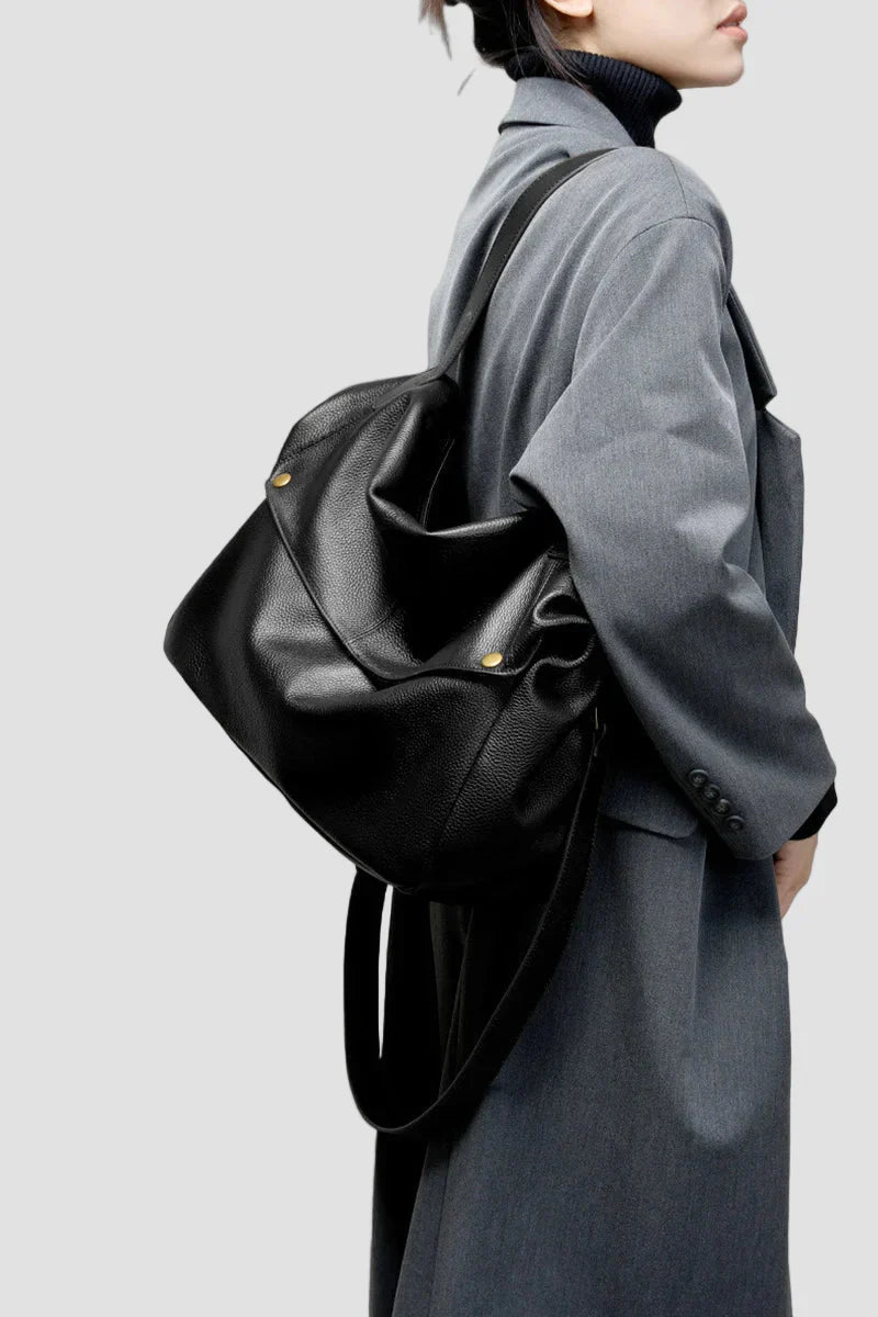 Bolso Atenea | Bolso retro de cuero, suave y minimalista, ideal para el día a día