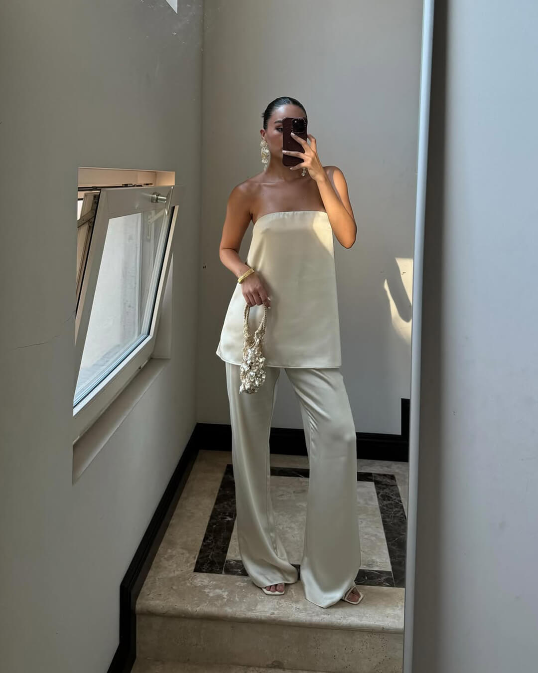 Conjunto Satén Premium | Conjunto de bandeau satinado