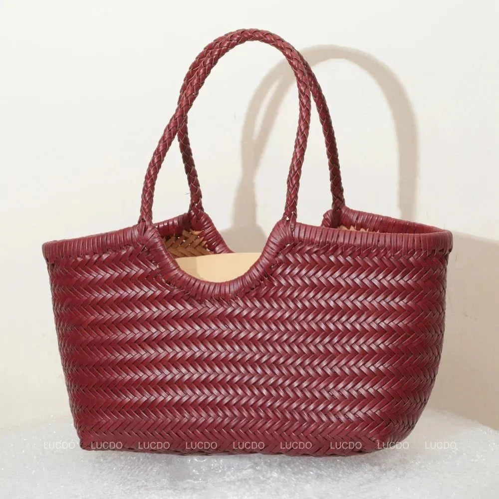 Bolso de Cuero Trenzado