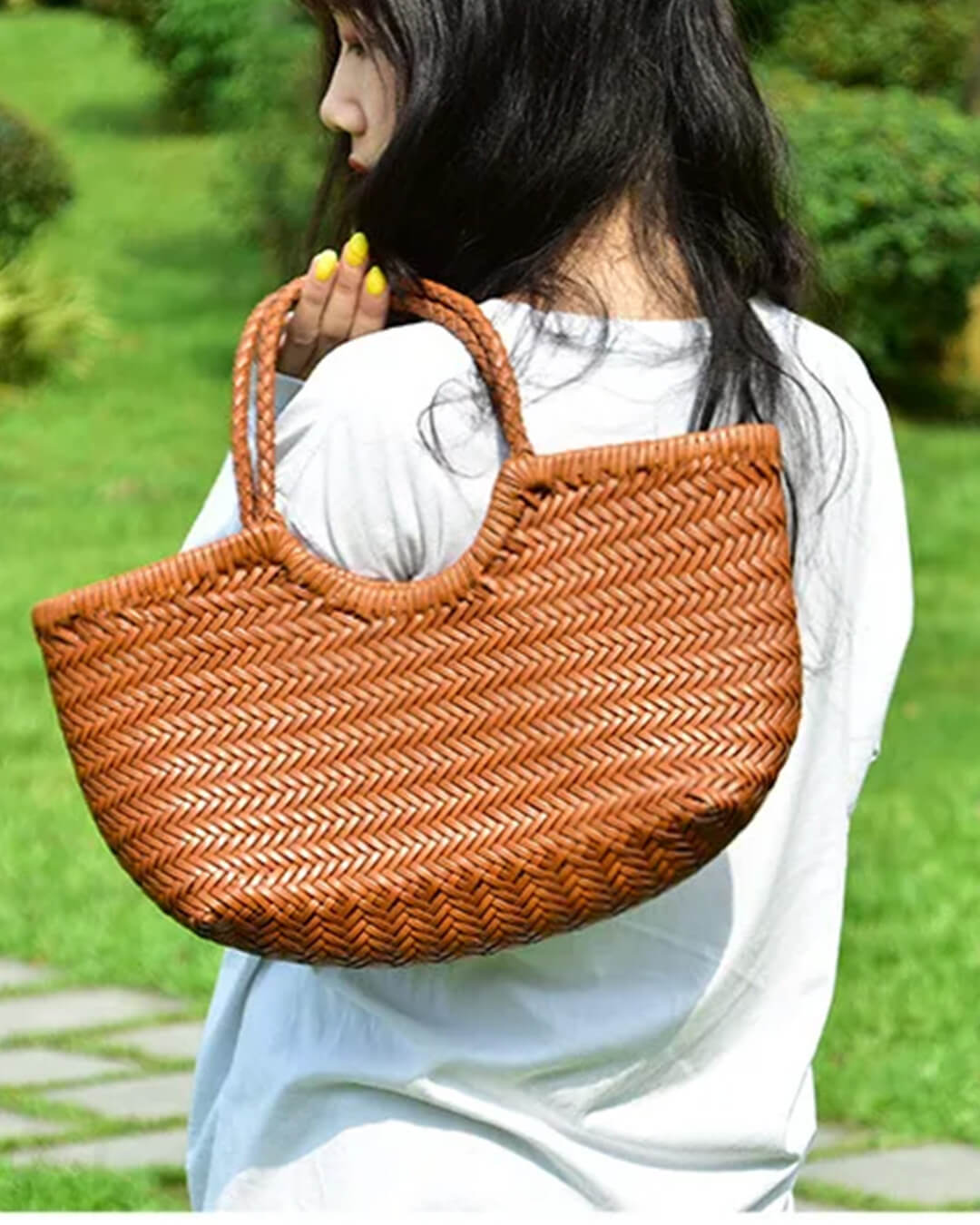 Bolso de Cuero Trenzado