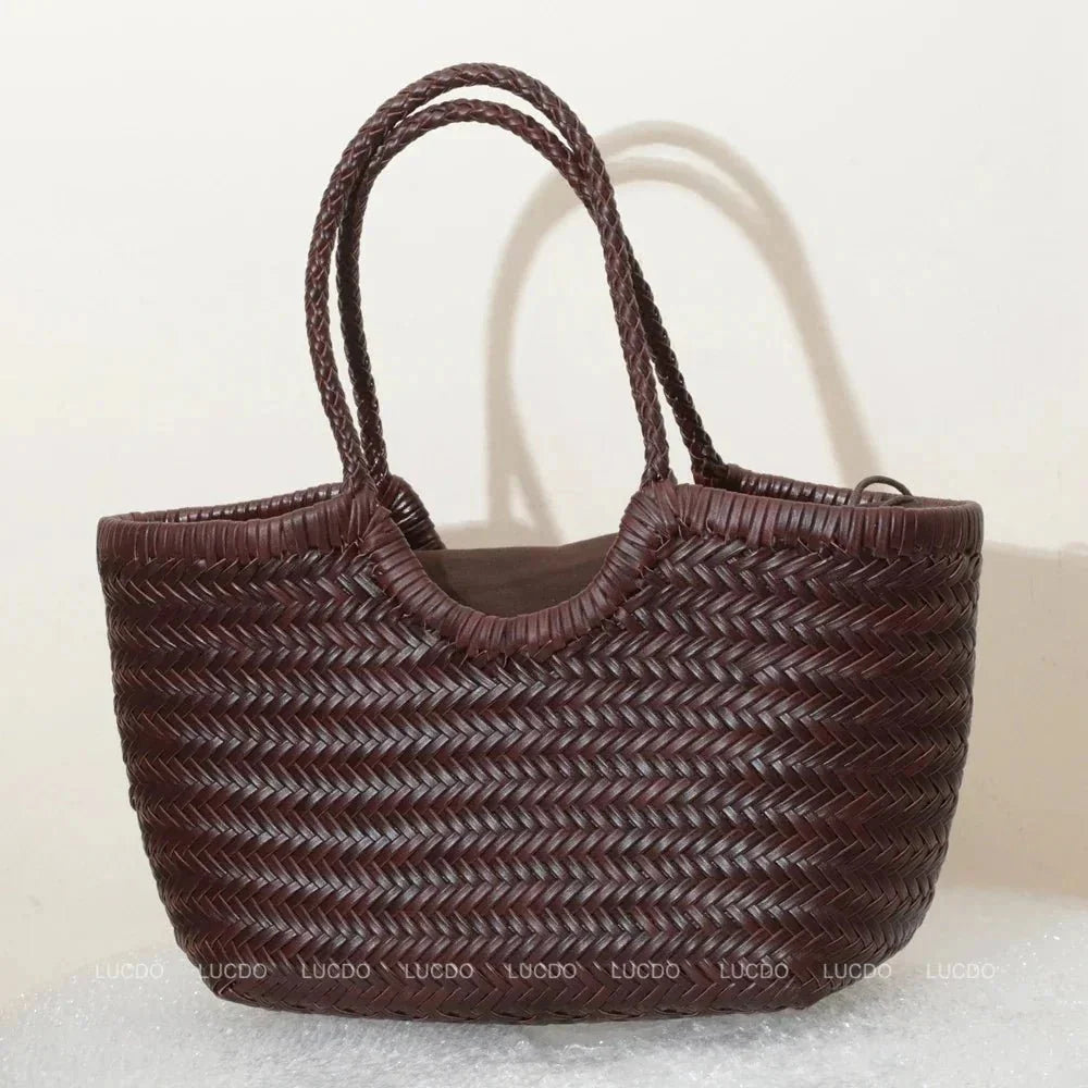 Bolso de Cuero Trenzado