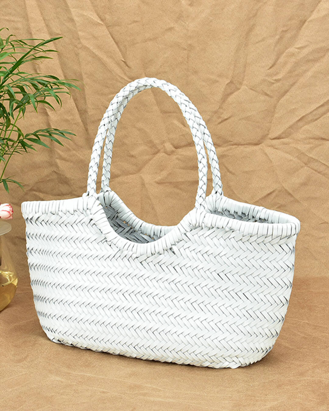 Bolso de Cuero Trenzado