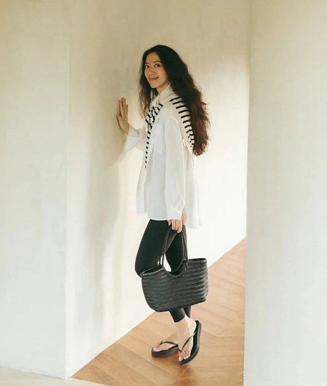 Bolso de Cuero Trenzado