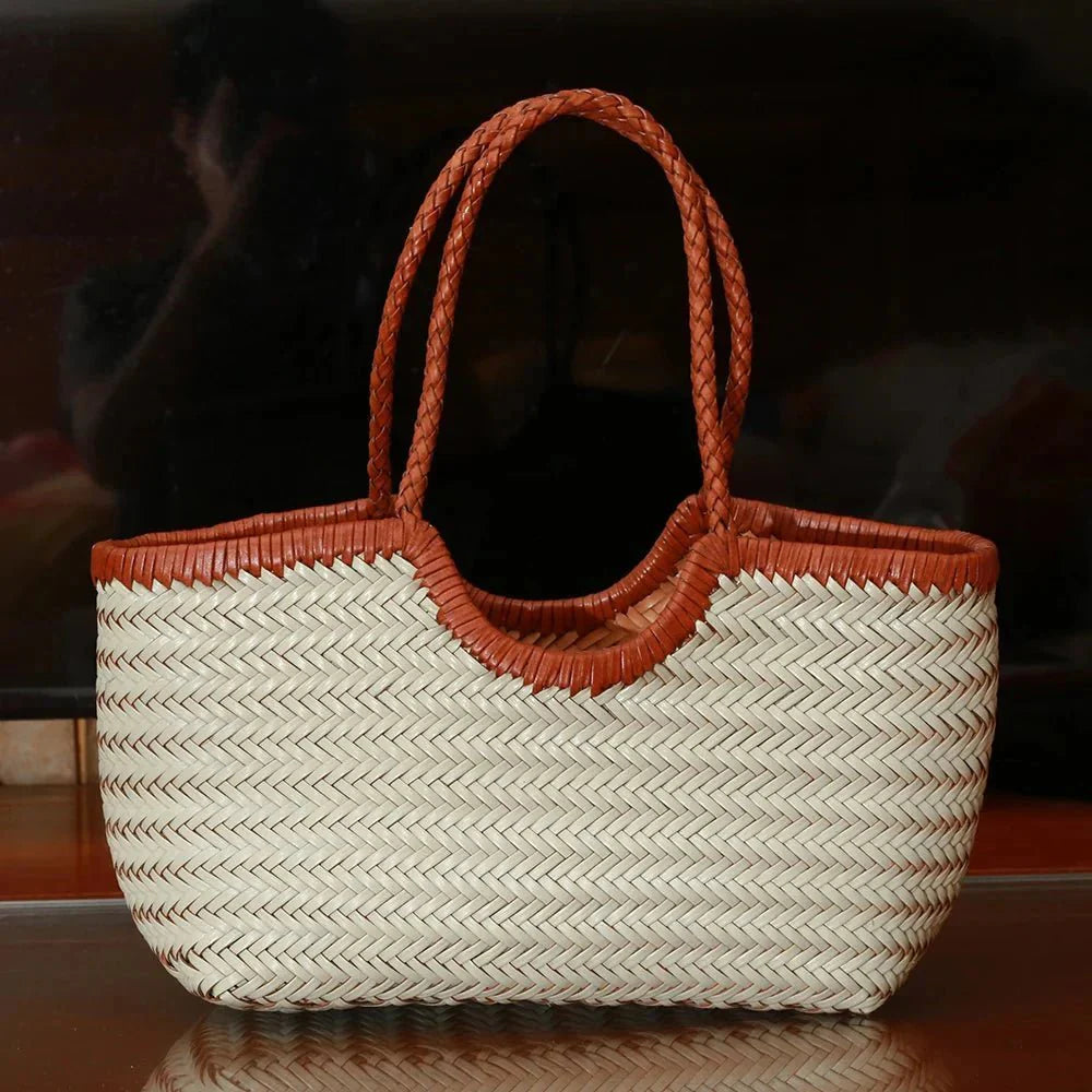 Bolso de Cuero Trenzado